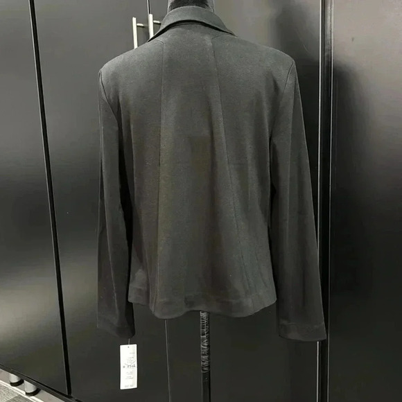 Valerie Stevens Single Breasted Blazer, open front, shoulder pads,classic - Picture 3 of 10